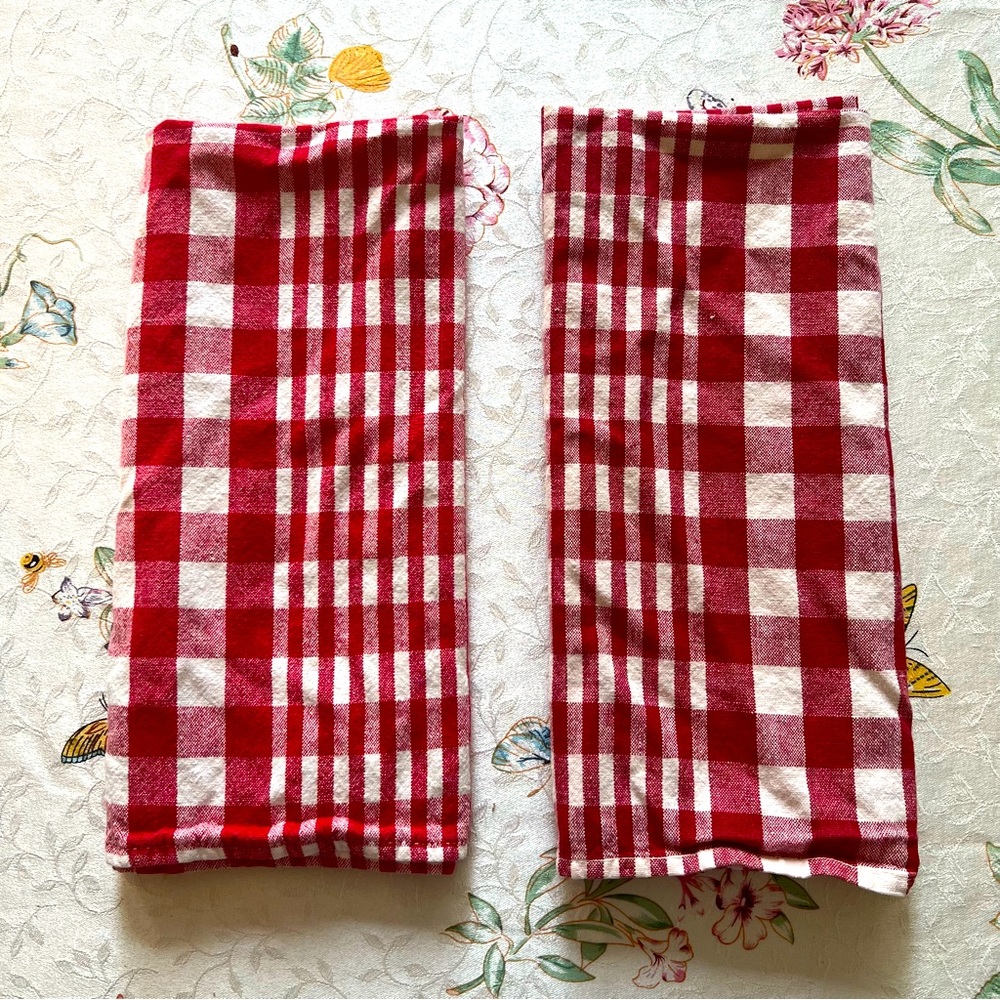 2 Crate&Barrel kitchen towels